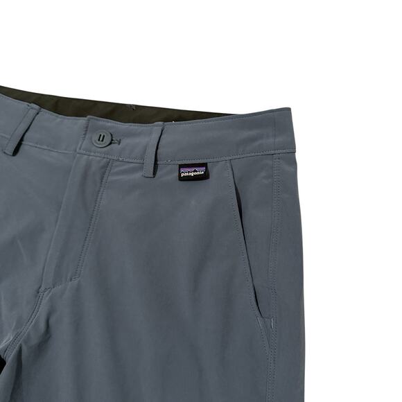 Patagonia Hydro Series Boardshorts Men Size 28 Gray Blue Lightweight - Picture 4 of 6